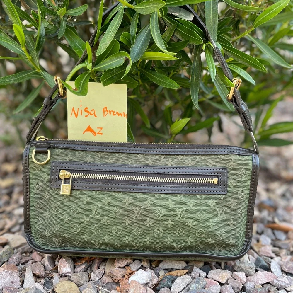 -Authentic Louis Vuitton Mini Lin Pochette Kathleen Bag - Picture 3 of 17